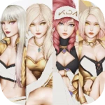 league of legends kda wallpapers android application logo